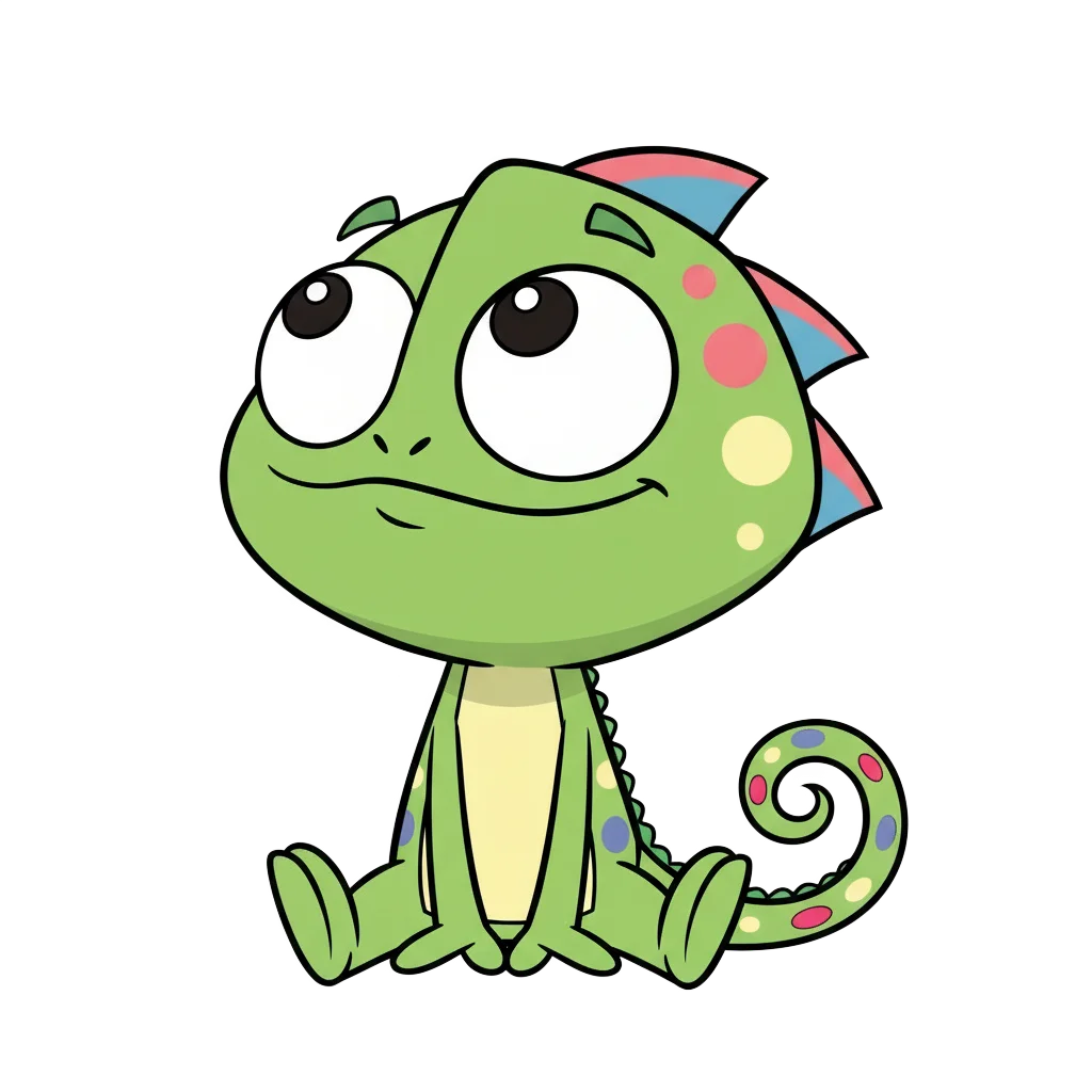 Colo the Chameleon - Colorito Mascot